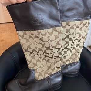 Coach knee high boots